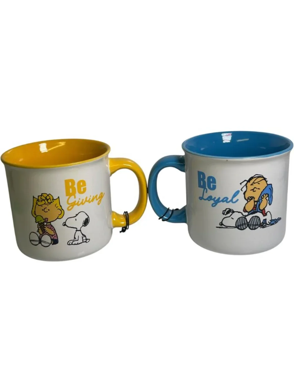 Peanuts Snoopy Linus Mug Set Gibson Homewares Be Giving Be Loyal Ceramic 21oz
